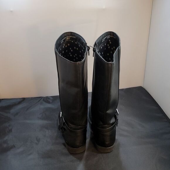 CAT& JACK ROUND TOE SIDE ZIPPER CLOSURE KNEE LENGTH BOOT - Picture 6 of 13